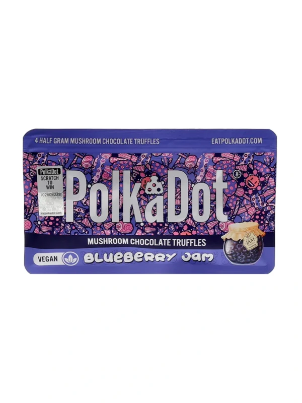 Blueberry Jam Polkadot Mushroom Chocolate Truffles
