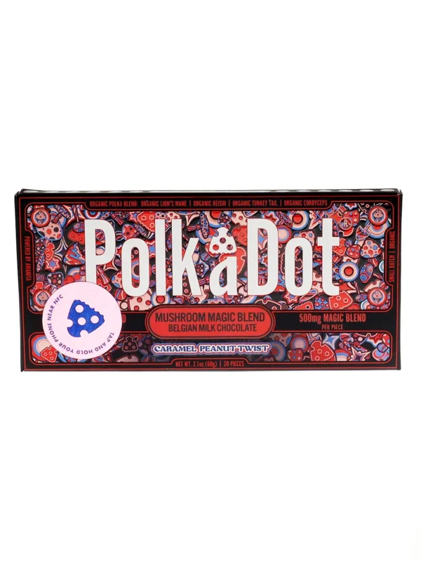 Caramel Peanut Twist PolkaDot Chocolate Bar