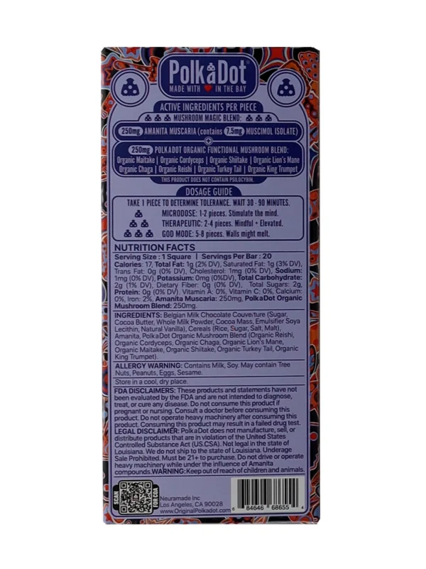 Krispy Chocolate Krunch PolkaDot Chocolate Bar - Image 2