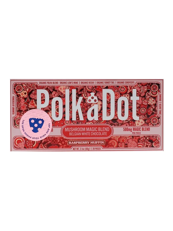 Raspberry Muffin PolkaDot Chocolate Bar
